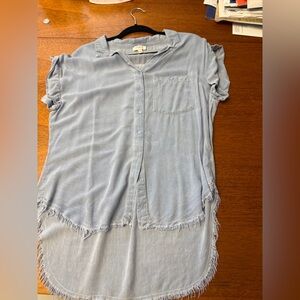 Umgee Light Blue Button-Up Shirt